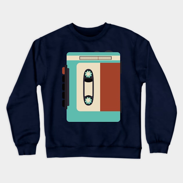 Awesome mix. cassette player Guradians of the galaxy Crewneck Sweatshirt by waltzart